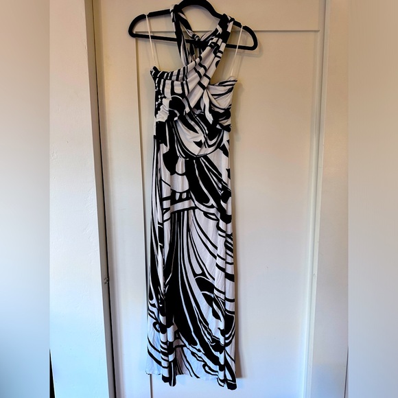 Boden knit multi-way dress - White/Navy 8R.  EUC - Picture 2 of 5